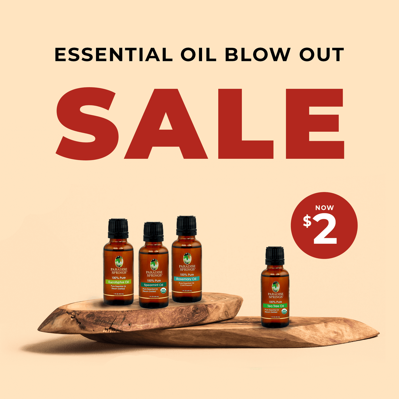 Paradise Springs Blow Out Sale - All Oils $2