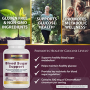 Nature's Lab Gold Blood Sugar Support - 120 Capsules