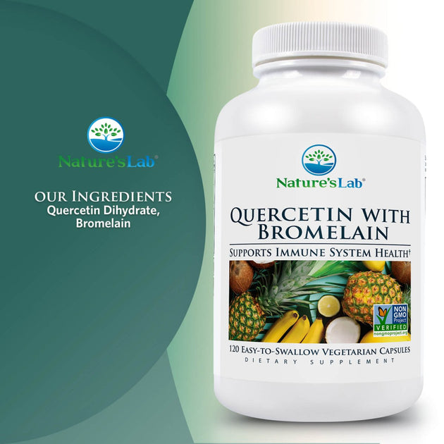 Quercetin with Bromelain Immune Support Capsules Nature s Lab