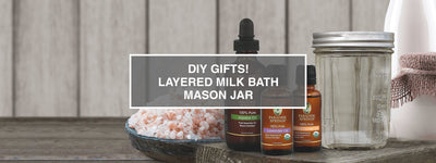 DIY Layered Milk Bath Mason Jar