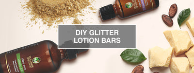 DIY Glitter Lotion Bars
