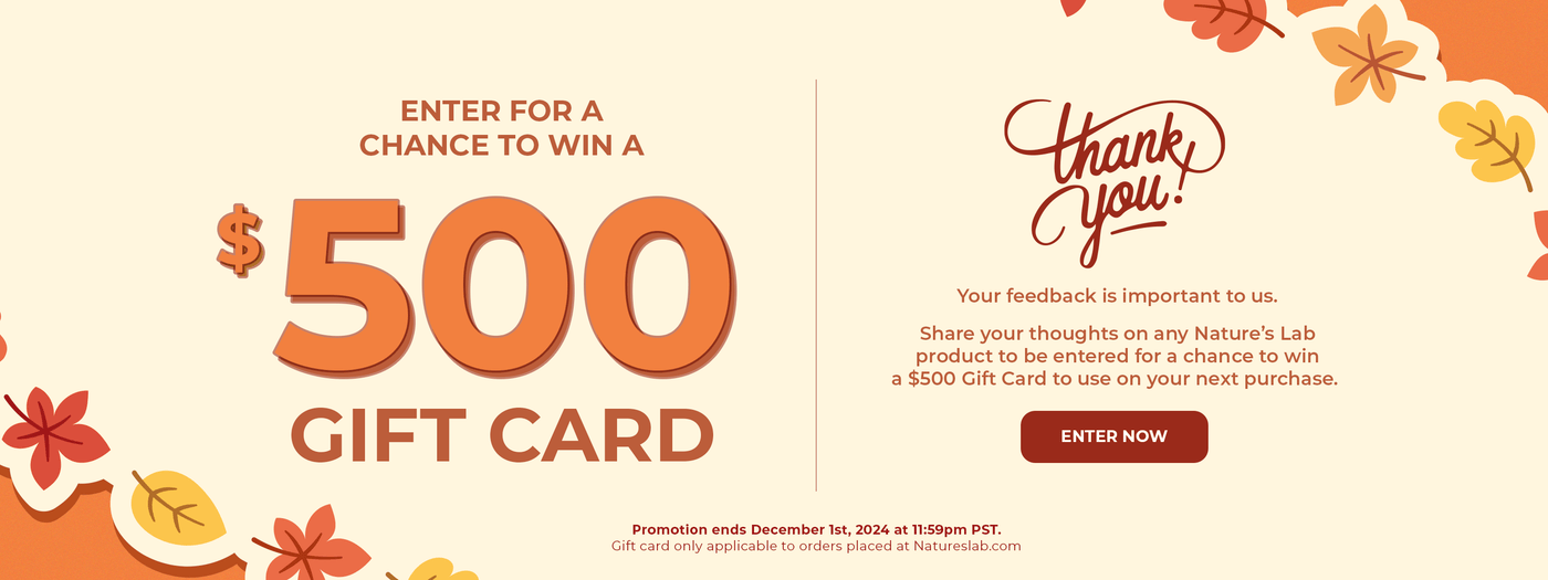 leave a review for a chance to win a $500 gift card