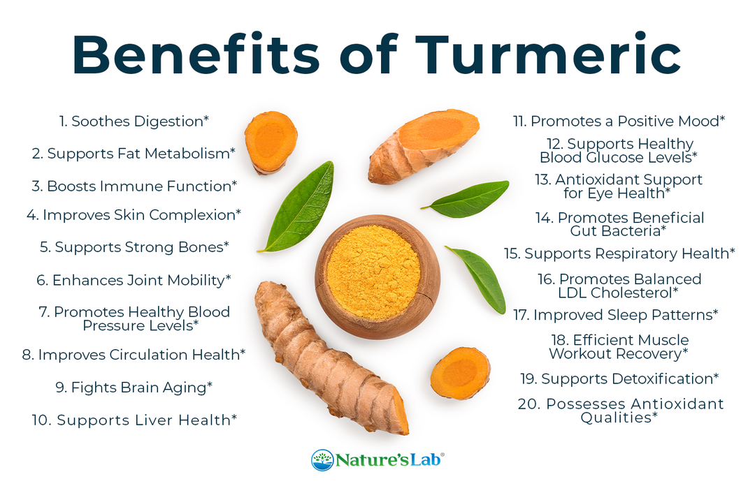 20 Benefits of Turmeric – Nature’s Lab