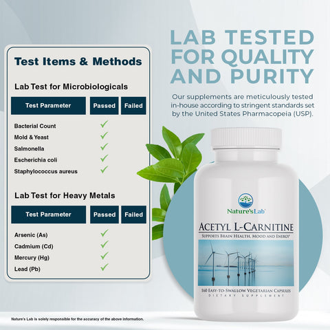 Acetyl L Carnitine 160ct ZNLB20462-L2 Testing