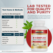 Nature's Lab Gold B-Complex - 60 derretimientos rápidos