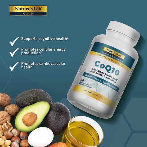 Coenzyme Q10 200mg | CoQ10 with ALA and ALCAR Nature's Lab Coenzyme Q10 200mg | CoQ10 with ALA and ALCAR Nature's Lab