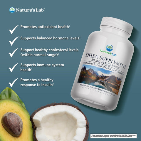 Nature's Lab Supplément DHEA 50 mg - 300 Capsules