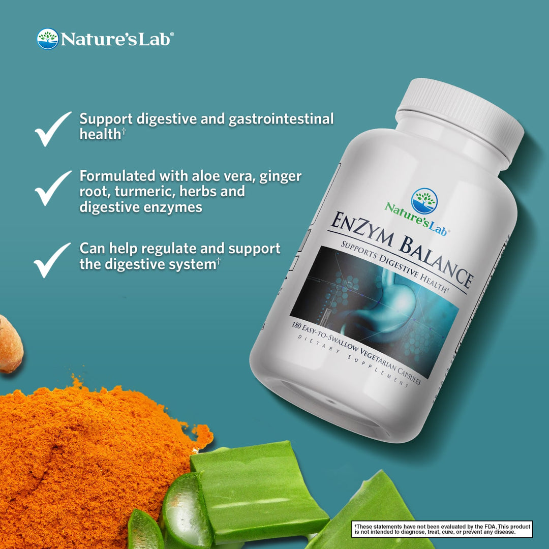 Plant Based Digestive Enzymes | Turmeric and Ginger Capsules