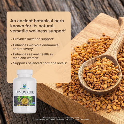 Nature's Lab Fenugrec 610 mg - 120 Capsules