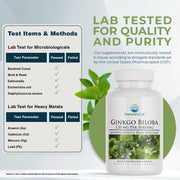 Nature's Lab Ginkgo Biloba 120 mg - 60 Capsules