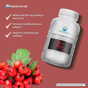 Nature's Lab Baies d'aubépine - 300 Capsules