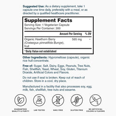 Nature's Lab Hawthorn Berries - 300 Capsules