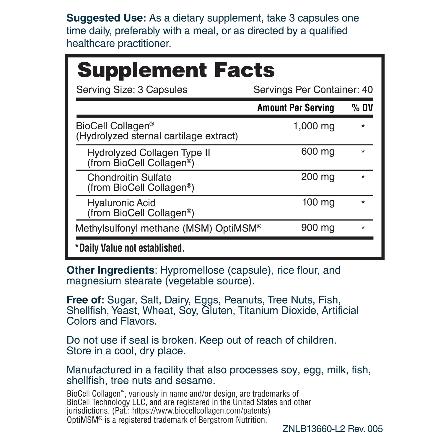 Nature's Lab Hyaluronic Acid with BioCell Collagen & MSM