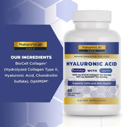 Nature's Lab Hyaluronic Acid with BioCell Collagen® & MSM - 60 Capsules