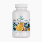 Nature's Lab Iron Plus Vitamin C Fast Melt Tablets - 120 Tablets