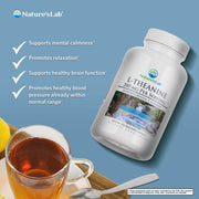 Nature's Lab L-Theanine 200 mg - 60 Capsules