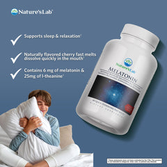 Nature’s Lab Melatonin - 60 Fast Melt Tablets