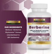 Nature's Lab Gold Berbevis® Extracto de berberina Phytosome™ - 60 cápsulas