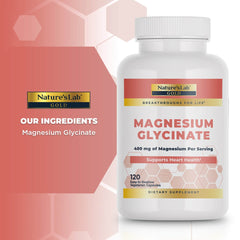 Nature's Lab Gold Magnesium Glycinate - 120 Capsules