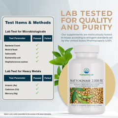 Nature's Lab Nattokinase 2,000 FUs - 90 Capsules