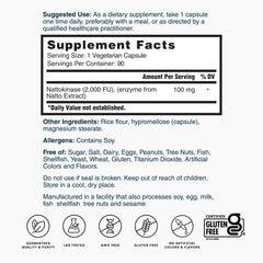 Nature's Lab Nattokinase 2,000 FUs - 90 Capsules