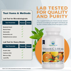 Nature's Lab Vitamin C 1,000mg - 120 Capsules