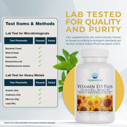 Nature's Lab Vitamine D3 Plus - 90 Capsules