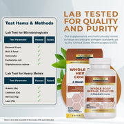 Nature's Lab Gold Whole Body Herbal Complex - 120 Capsules