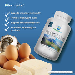 Nature's Lab Picolinate de zinc 50 mg - 100 gélules