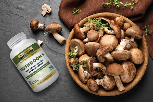 Mushrooms and Mushroom 7 supplement