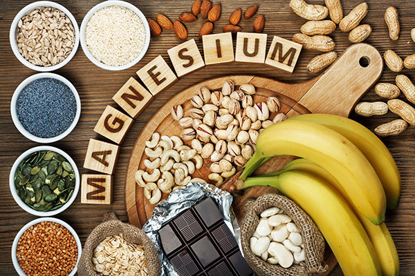 Bananas, chocolate, nuts, pepitas and other Magnesium rich foods