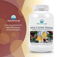 Nature's Lab Apple Cider Vinegar with Chromium - 120 Capsules
