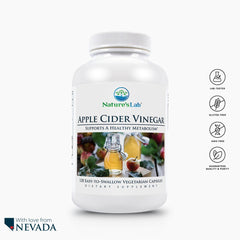 Nature's Lab Apple Cider Vinegar with Chromium - 120 Capsules