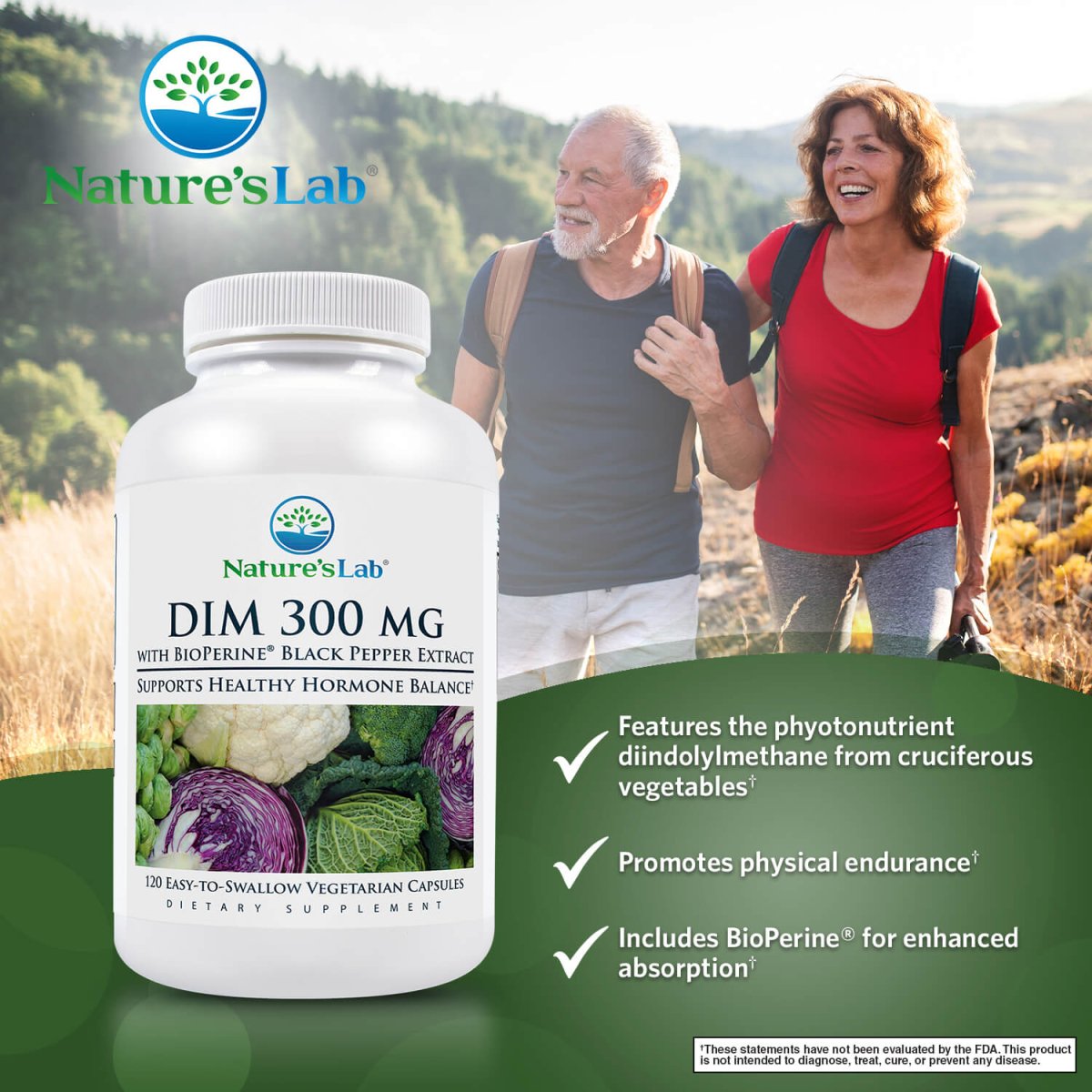 DIM 300mg | DIM Capsules | DIM with BioPerine® – Nature's Lab