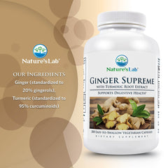Nature's Lab Ginger Supreme - 200 Capsules
