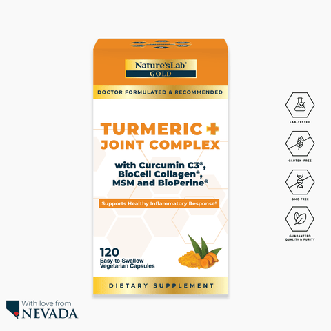 Nature’s Lab Gold Turmeric + Joint Complex - 120 Capsules