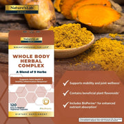 Nature's Lab Gold Whole Body Herbal Complex - 120 Capsules