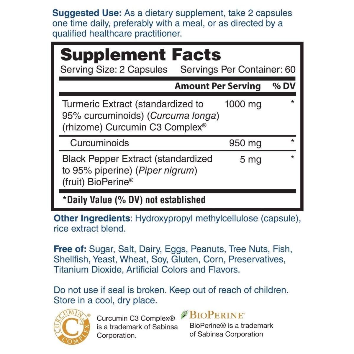 Curcumin C3 Complex | Turmeric with BioPerine® – Nature's Lab
