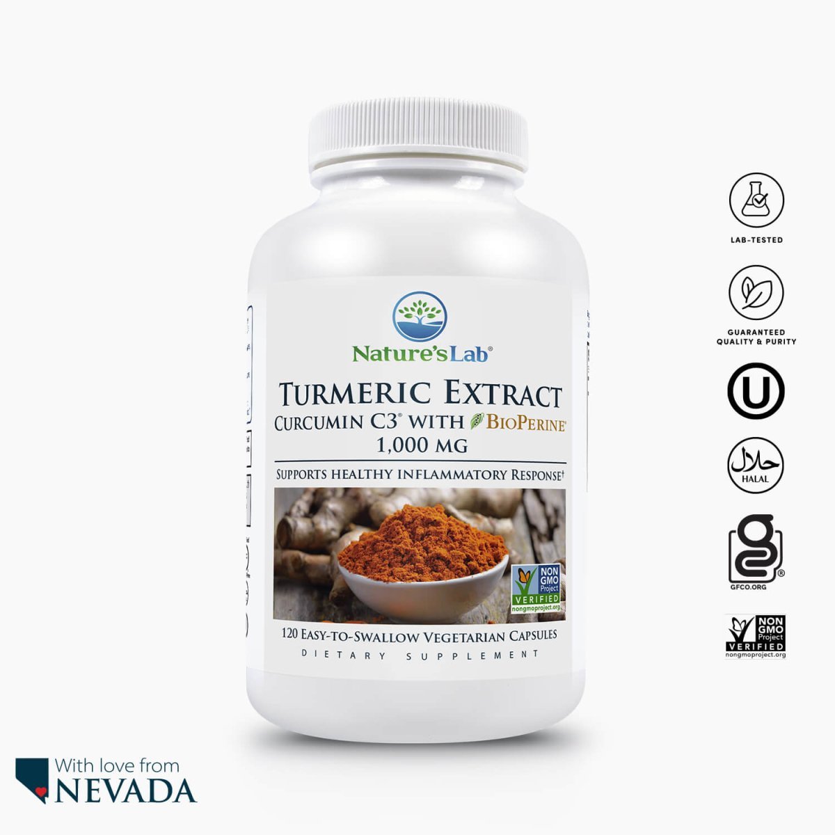 Curcumin C3 Complex | Turmeric with BioPerine® – Nature's Lab