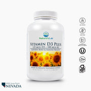 Nature's Lab Vitamine D3 Plus - 90 Capsules