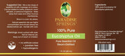 Paradise Springs Eucalyptus Oil Label