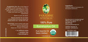 Paradise Springs Organic Eucalyptus Oil Label