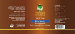 Paradise Springs Slim Blend Label